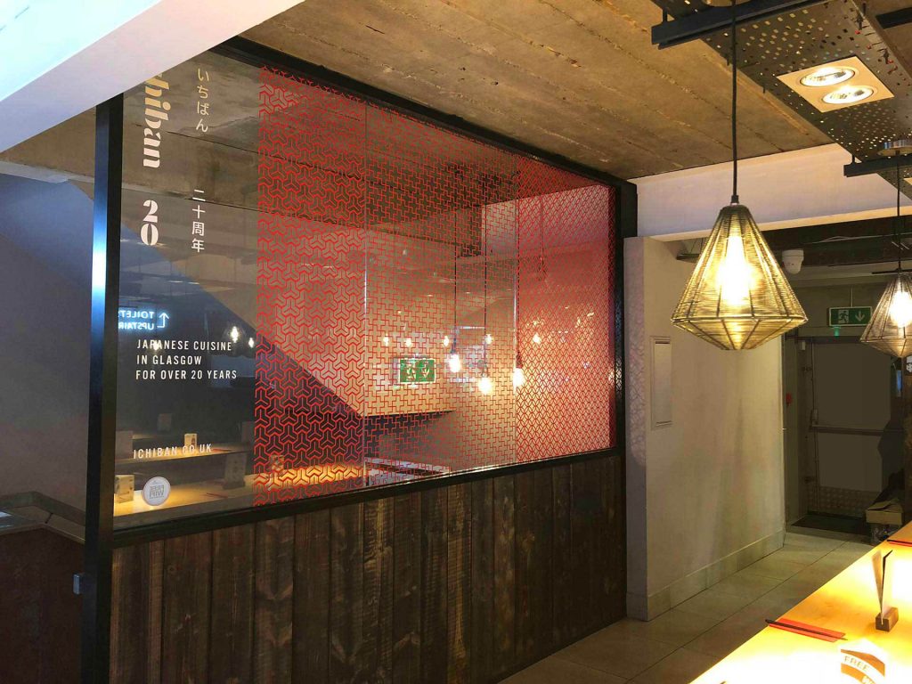 Ichiban restaurant window graphics