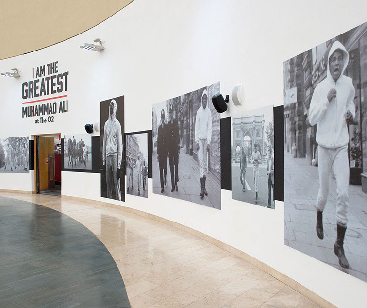Printed graphics for the Muhammad Ali experience