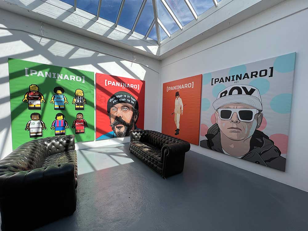 Large printed canvases for Paninaro magazine for the SoleBloc event at SWG3 in Glasgow.